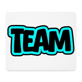 Team lettering - Mouse Pad (horizontal) - white - Front