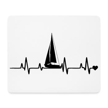 Sail - Mouse Pad (horizontal) - white - Front