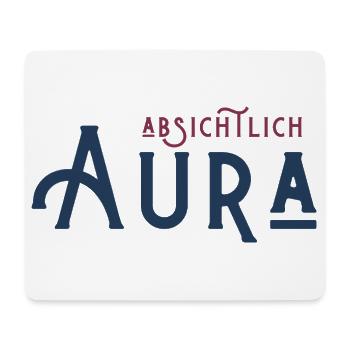 Absichtlich Aura - Mousepad (Querformat) - Weiß - Vorne
