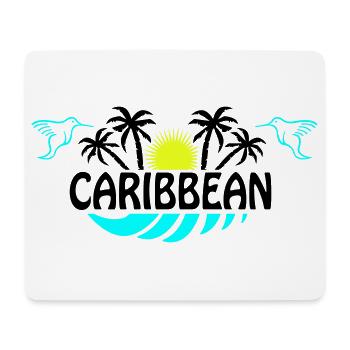 Sonnenhummingbird Neon Silhouette - Mousepad (Querformat) - Weiß - Vorne