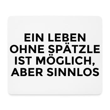 Spätzle Spruch Schwaben Schwabe - Mousepad (Querformat) - Weiß - Vorne