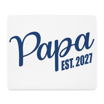 Baby verkünden, Papa 2027 - Mousepad (Querformat) - Weiß - Vorne