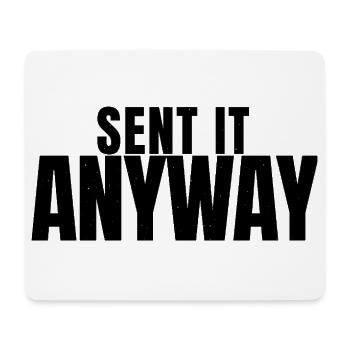BMX - Sent It Anyway - Fahrrad - Mousepad (Querformat) - Weiß - Vorne
