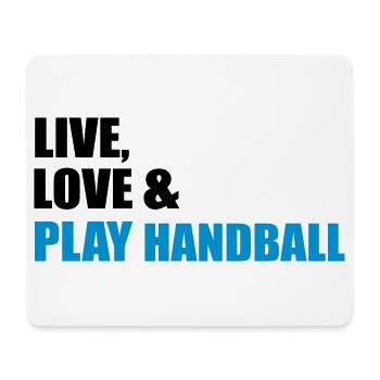 Handball - Mousepad (Querformat) - Weiß - Vorne