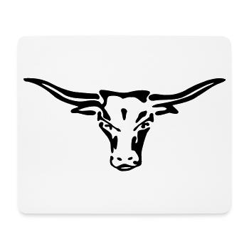 texas longhorn exit-shirt - Mousepad (Querformat) - Weiß - Vorne