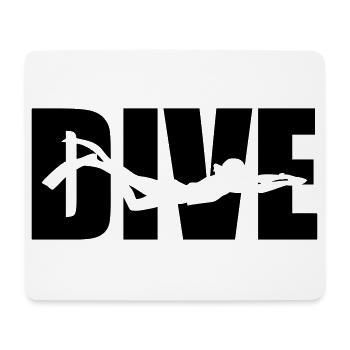 Dive - Mousepad (Querformat) - Weiß - Vorne