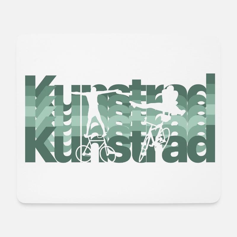 Kunstrad, Kunstradfahren, Hallenradsport - Mousepad (Querformat) - Weiß