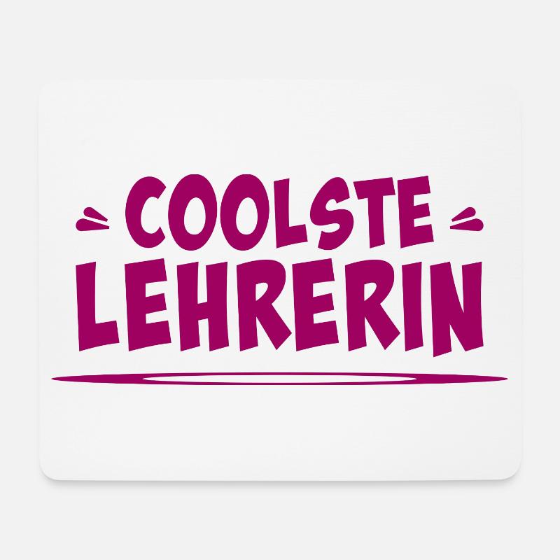coolste lehrerin - Mousepad (Querformat) - Weiß