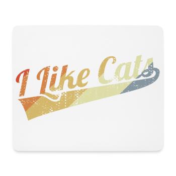 I Like Cats - Mouse Pad (horizontal) - white - Front