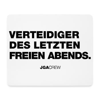 Verteidiger (JGA - Jungesellenabschied) - Mousepad (Querformat) - Weiß - Vorne