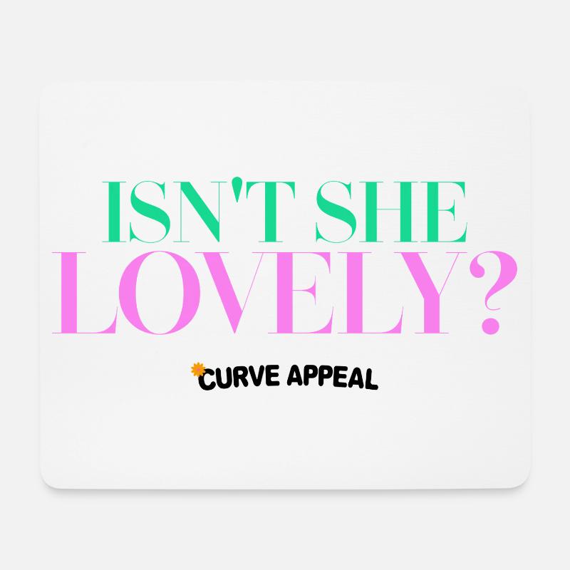 Isn't She Lovely – Inspirierende Beauty-Grafiken - Mousepad (Querformat) - Weiß