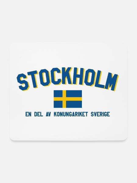 Stockholm, Schweden - Mousepad (Querformat) - Weiß