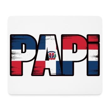  Papi Dominikanische Flagge – Stolzer Papa aus der - Mousepad (Querformat) - Weiß - Vorne