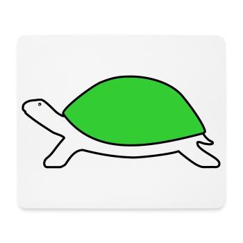 Schildkröte - Mousepad (Querformat) - Weiß - Vorne