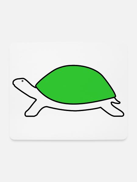 Schildkröte - Mousepad (Querformat) - Weiß