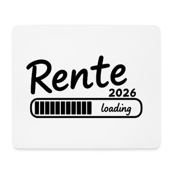 Rente 2026 loading Endlich Ruhestand - Mousepad (Querformat) - Weiß - Vorne
