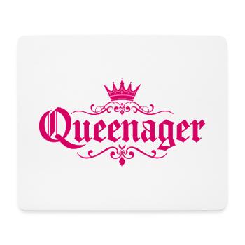 Queenager Krone für stolze junggebliebene Frauen - Tapis de souris (format paysage) - blanc - Devant