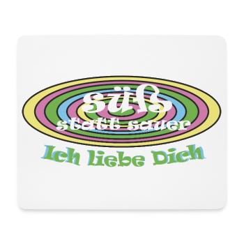sweet instead of sour Valentine's Day reconciliation - Mouse Pad (horizontal) - white - Front