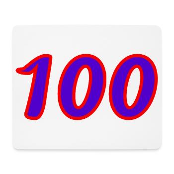 100. 100 JAHRE. 100-JÄHRIGES JUBILÄUM. GEBURTSTAG 100 - Mousepad (Querformat) - Weiß - Vorne