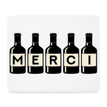 Merci Vignerons Viticulture - Tapis de souris (format paysage) - blanc - Devant