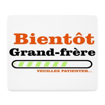 Bald ein großer Bruder - Mousepad (Querformat) - Weiß - Vorne