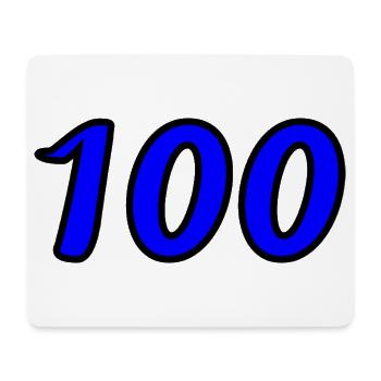 100. 100 ANS. 100e ANNIVERSAIRE. ANNIVERSAIRE 100  - Tapis de souris (format paysage) - blanc - Devant