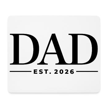 Dad Est. 2026 | Vater | Vatertag - Mousepad (Querformat) - Weiß - Vorne