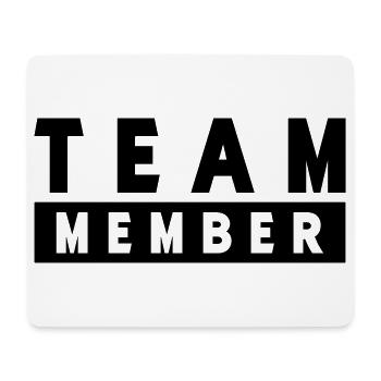 team_member- - Mouse Pad (horizontal) - white - Front