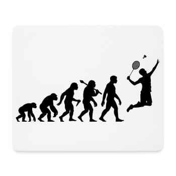 Badminton Evolution Badmintonspieler Smash - Mousepad (Querformat) - Weiß - Vorne