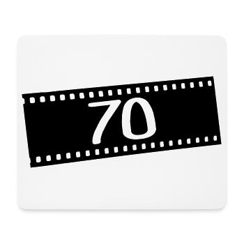 Film négatif-70 ans - Tapis de souris (format paysage) - blanc - Devant