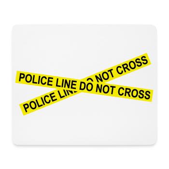 6061912 121806760 policeline - Tapis de souris (format paysage) - blanc - Devant