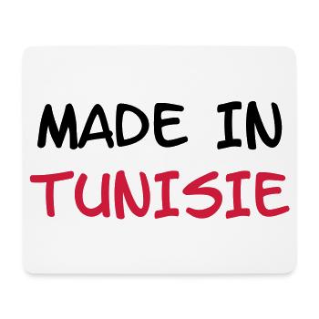 Made in Tunisie - Tapis de souris (format paysage) - blanc - Devant