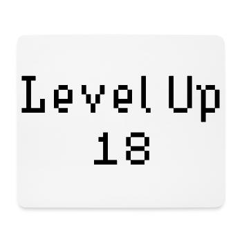 Level Up - 18th Birthday - Mouse Pad (horizontal) - white - Front
