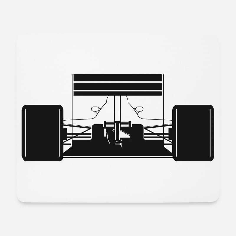 Formel Auto Rückseite Race Autos Racing symbol - Mousepad (Querformat) - Weiß