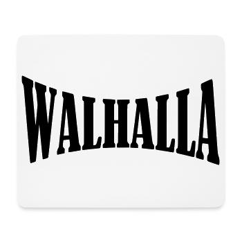 walhalla viking wikinger shirt - Mousepad (Querformat) - Weiß - Vorne