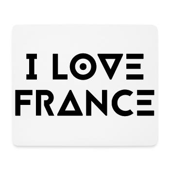 I LOVE FRANCE - Mouse Pad (horizontal) - white - Front