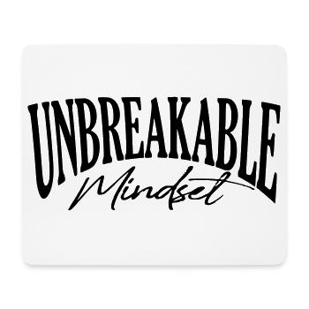 unbreakable gym mindset coach strong sugestion - Mousepad (Querformat) - Weiß - Vorne