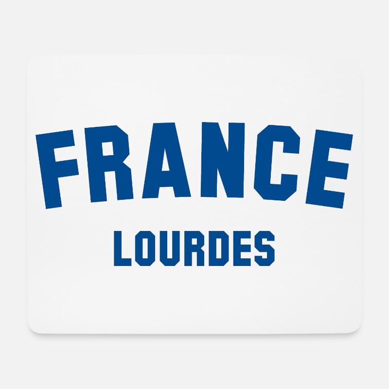 LOURDES France - Mousepad (Querformat) - Weiß