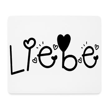 LIEBE VALENTINSTAG - Mousepad (Querformat) - Weiß - Vorne