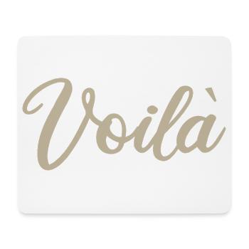 Voila Handlettered Script Design - Mousepad (Querformat) - Weiß - Vorne