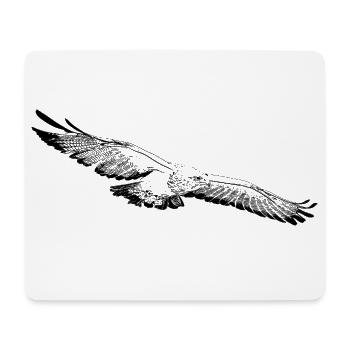 Adler - Mousepad (Querformat) - Weiß - Vorne