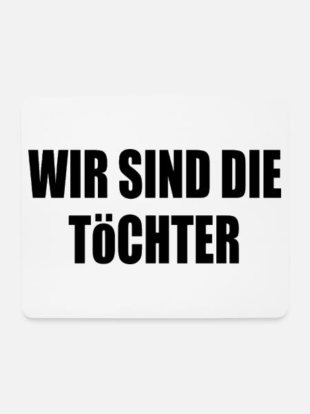 wir sind die töchter - Mousepad (Querformat) - Weiß