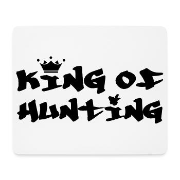 Der König der Jäger – Jagd - Mousepad (Querformat) - Weiß - Vorne
