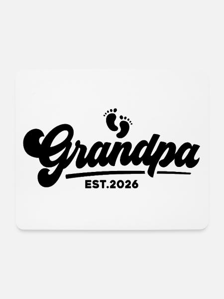 Opa 2026 - Stolzer Opa - Geschenkidee - Mousepad (Querformat) - Weiß