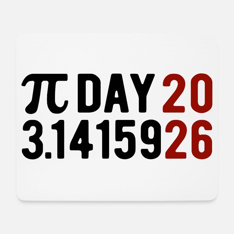 Pi Day 2026 avec le jeu des chiffres | Numéro de district 3.1415 - Tapis de souris (format paysage) - blanc