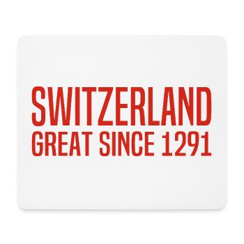 Suisse - Grande depuis 1291 - Schweiz - Schwiiz - Tapis de souris (format paysage) - blanc - Devant