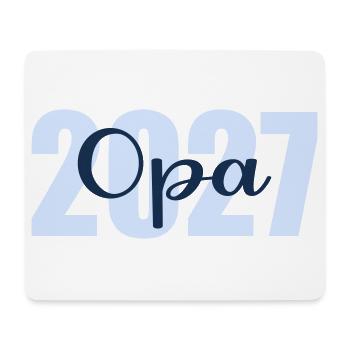 Baby  verkünden, Opa 2027 - Mousepad (Querformat) - Weiß - Vorne