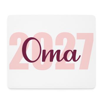 Baby verkünden, Oma 2027 - Mousepad (Querformat) - Weiß - Vorne