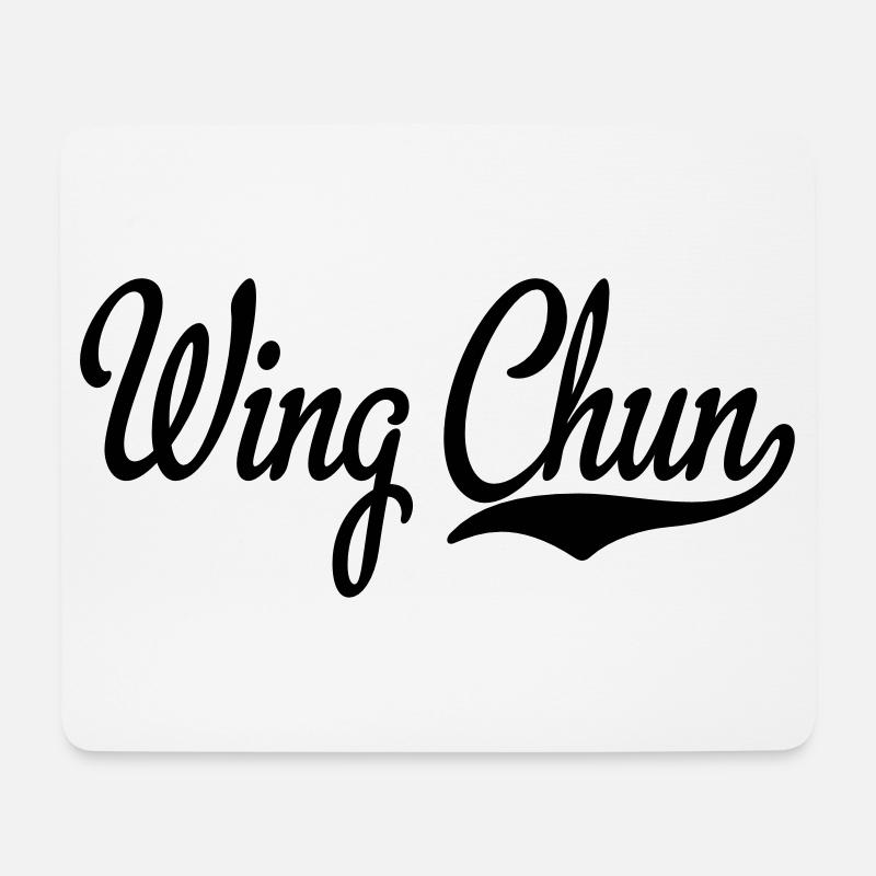 2541614 15440069 wing chun - Mousepad (Querformat) - Weiß