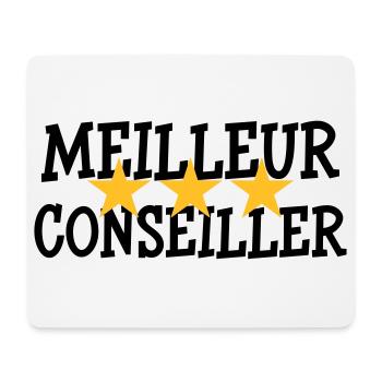 Meilleur Conseiller - Tapis de souris (format paysage) - blanc - Devant